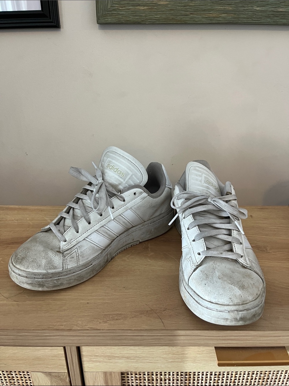 adidas White Low-Top Men's Sneakers